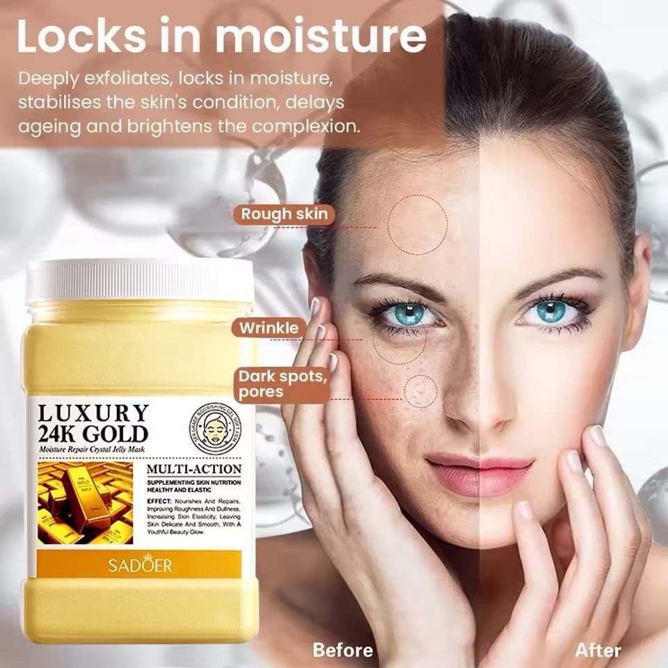 LUXURY 24K GOLD MOISTURE REPAIR CRYSTAL JELLY MASK - ภาพที่ 3
