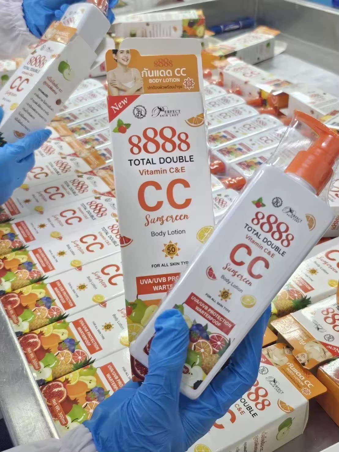 8888 TOTAL DOUBLE VITAMIN C&E CC SUNSCREEN BODY LOTION