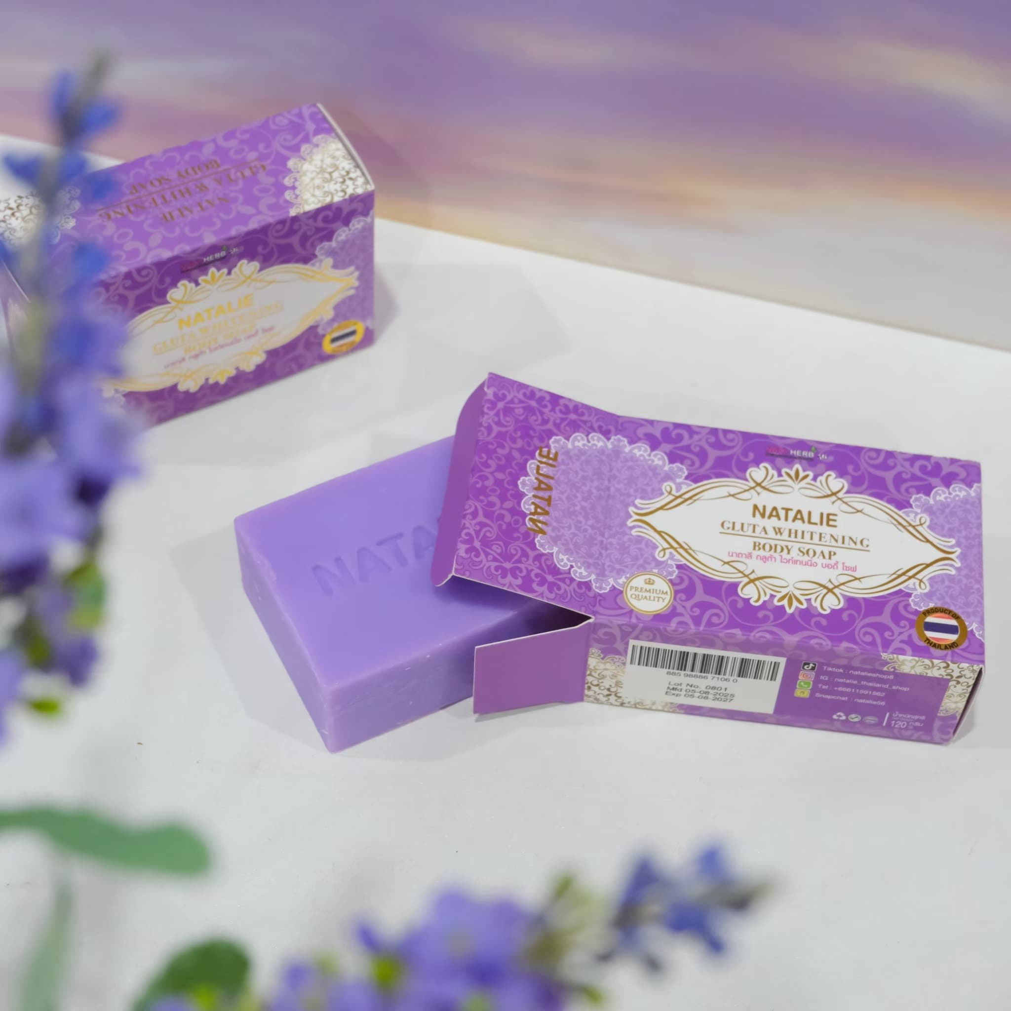 NATALIE GLUTA WHITENING BODY SOAP - ภาพที่ 2