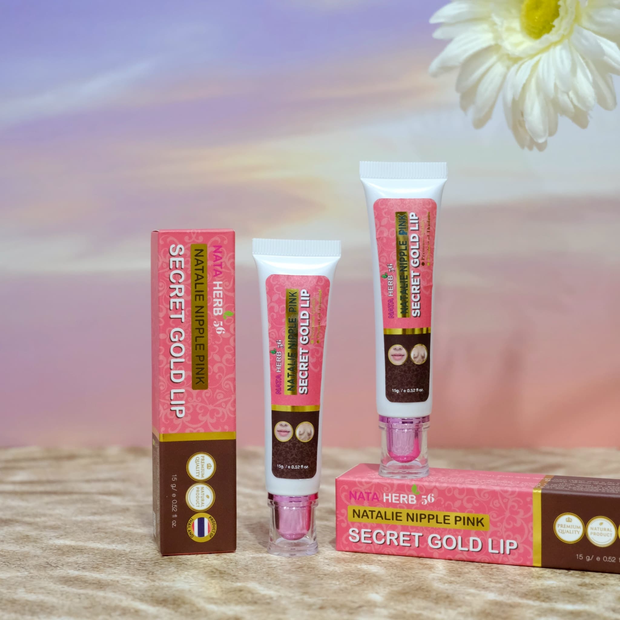 NATALIE NIPPLE PINK SECRET GOLD LIP